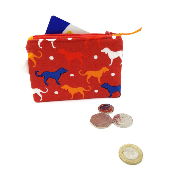 Puppy purse with Oyster card and coins