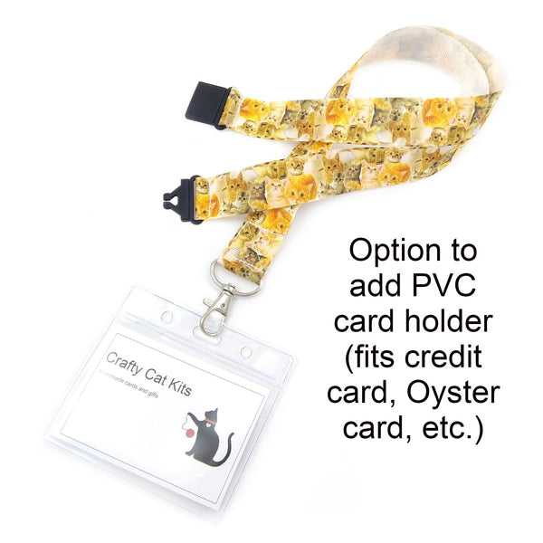 Ginger kittens badge holder with PVC card holder