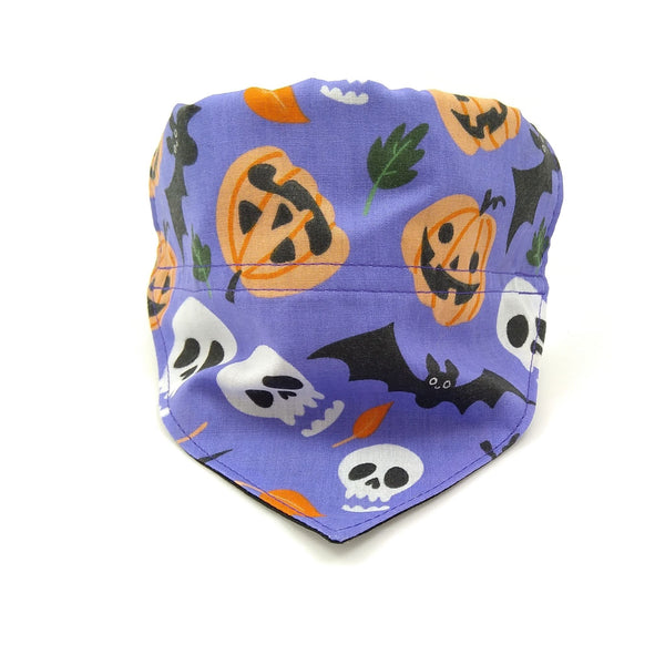 Purple Halloween dog neckerchief