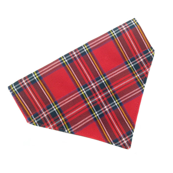 Scottish slip on collar bandana from above