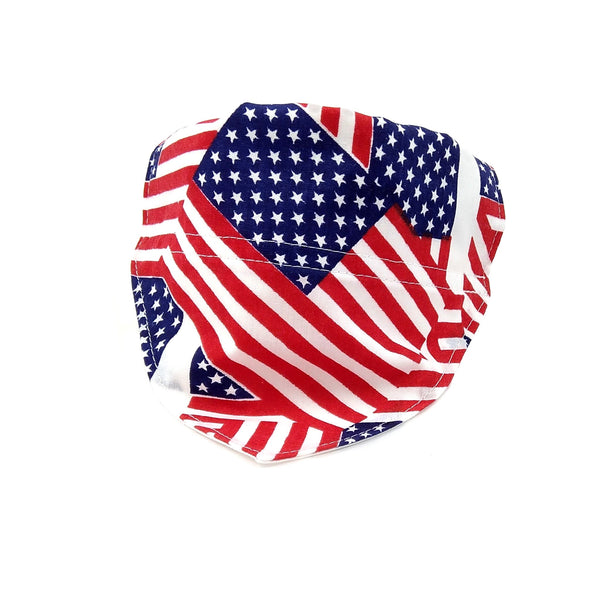 US flag dog neckerchief