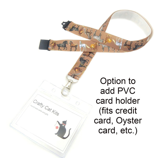 Horses ID badge holder with PVC card holder