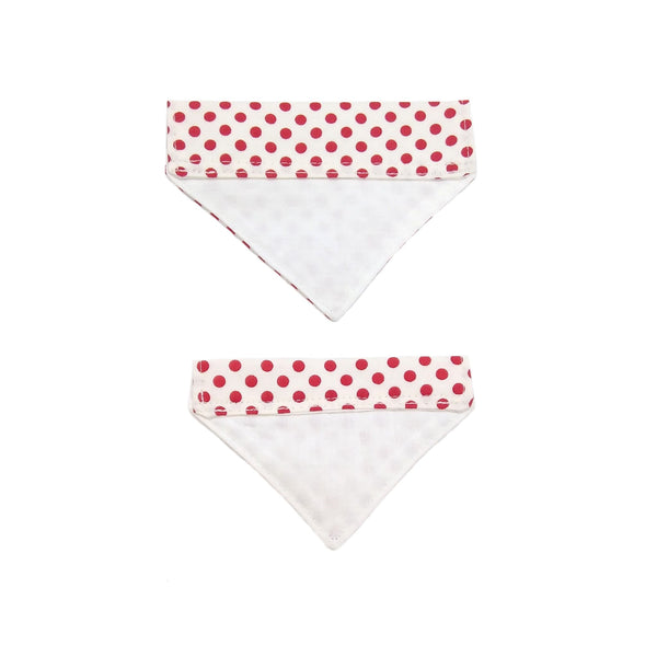 cat bandanas with white cotton lining in two sizes