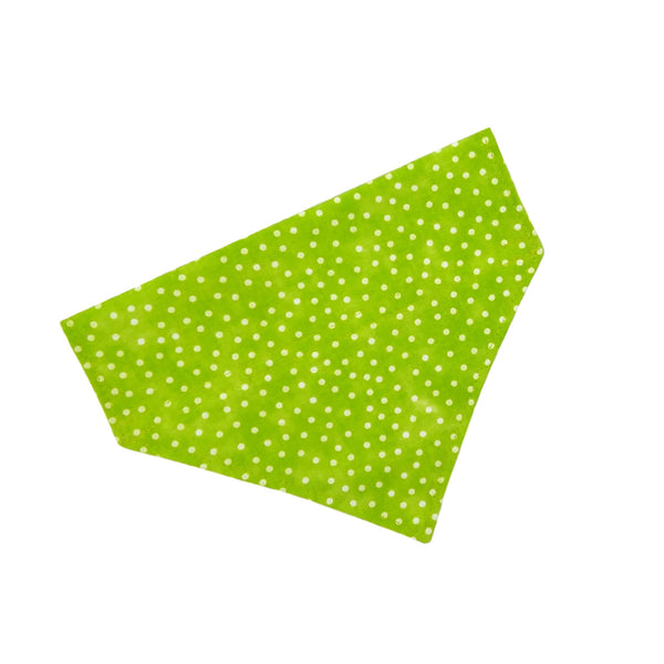 green slip on dog bandana