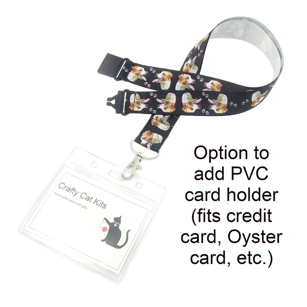 Jack russell dog badge holder with PVC card holder
