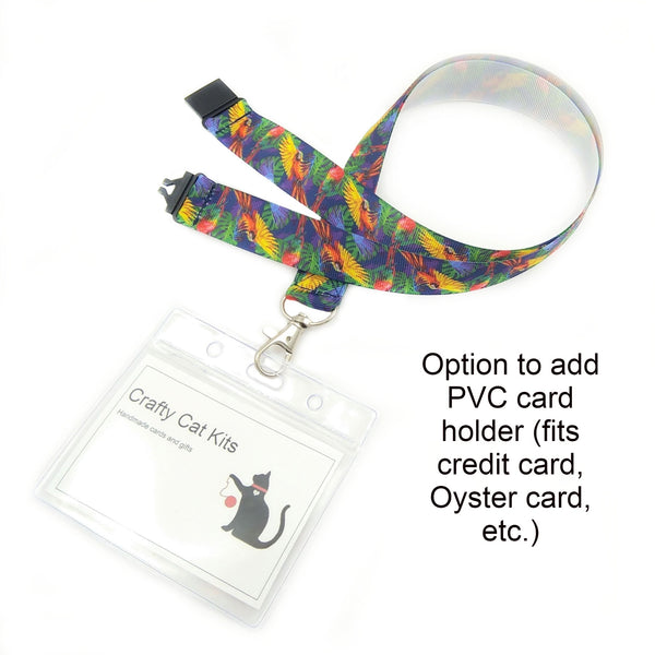 Parrot badge holder with PVC card holder
