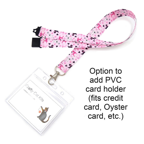Poodle badge holder with PVC card holder