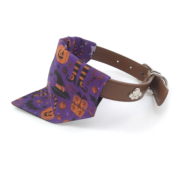 purple halloween dog bandana