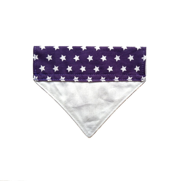 sale purple stars lined dog bandana