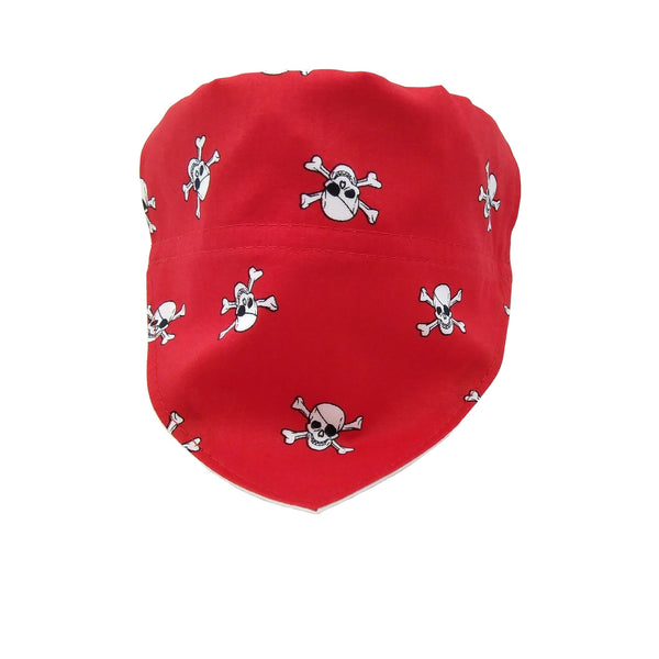 Red skulls puppy dog neckerchief
