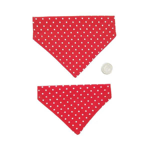 red spots cat bandanas in two sizes