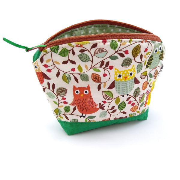 Small Owl Cosmetic Bag